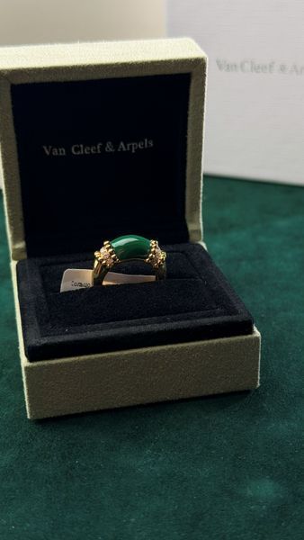 Кільце із жовтого золота в стилі Van Cleef &Arpels v2 фото